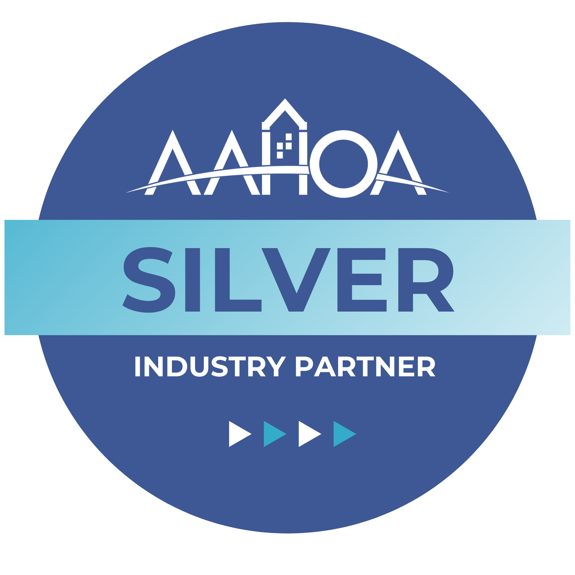 AAHOA Silver Seal - Blue