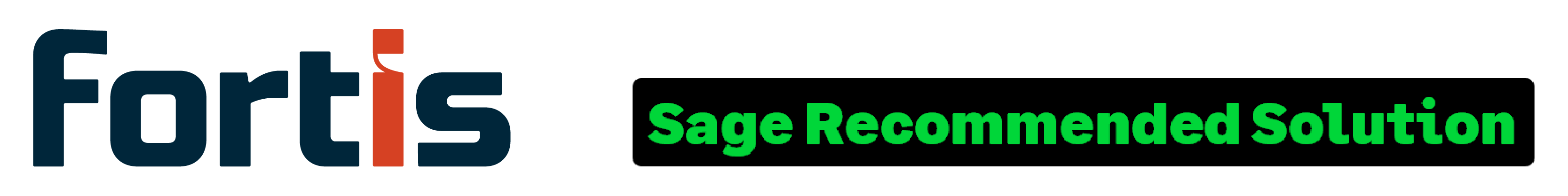 Fortis + Sage Recommended Solution Badge